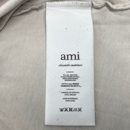 【中古品】【メンズ】 AMI PARIS アミパリス UTS025.726 AMI DE COEUR T-SHIRT アミ ドゥ クール Tシャツ トップス 半袖 141-260821-cs-10-izu サイズ：XXL カラー：ベージュ 万代Net店