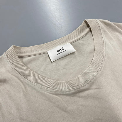 【中古品】【メンズ】 AMI PARIS アミパリス UTS025.726 AMI DE COEUR T-SHIRT アミ ドゥ クール Tシャツ トップス 半袖 141-260821-cs-10-izu サイズ：XXL カラー：ベージュ 万代Net店