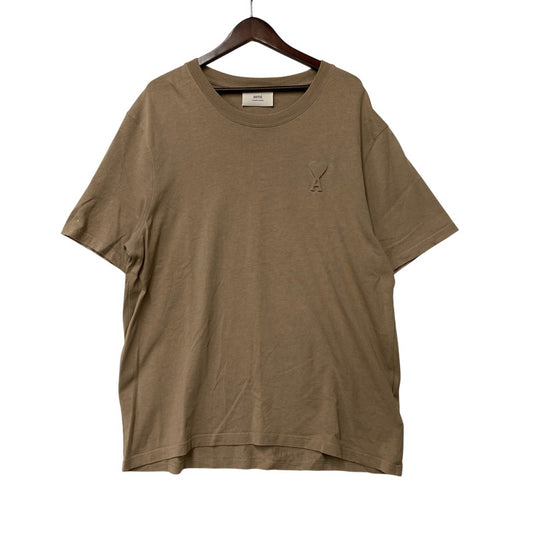 【中古品】【メンズ】 AMI PARIS アミパリス UTS025.726 AMI DE COEUR T-SHIRT アミ ドゥ クール Tシャツ トップス 半袖 141-260821-cs-09-izu サイズ：XXL カラー：ブラウン 万代Net店