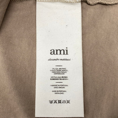 【中古品】【メンズ】 AMI PARIS アミパリス UTS025.726 AMI DE COEUR T-SHIRT アミ ドゥ クール Tシャツ トップス 半袖 141-260821-cs-09-izu サイズ：XXL カラー：ブラウン 万代Net店