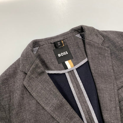 【中古品】【メンズ】 HUGO BOSS ヒューゴボス TAILORED SET UP テーラード セットアップ 141-260821-cs-14-izu サイズ：上50/下48 カラー：グレー系 万代Net店