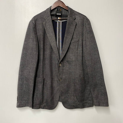 【中古品】【メンズ】 HUGO BOSS ヒューゴボス TAILORED SET UP テーラード セットアップ 141-260821-cs-14-izu サイズ：上50/下48 カラー：グレー系 万代Net店