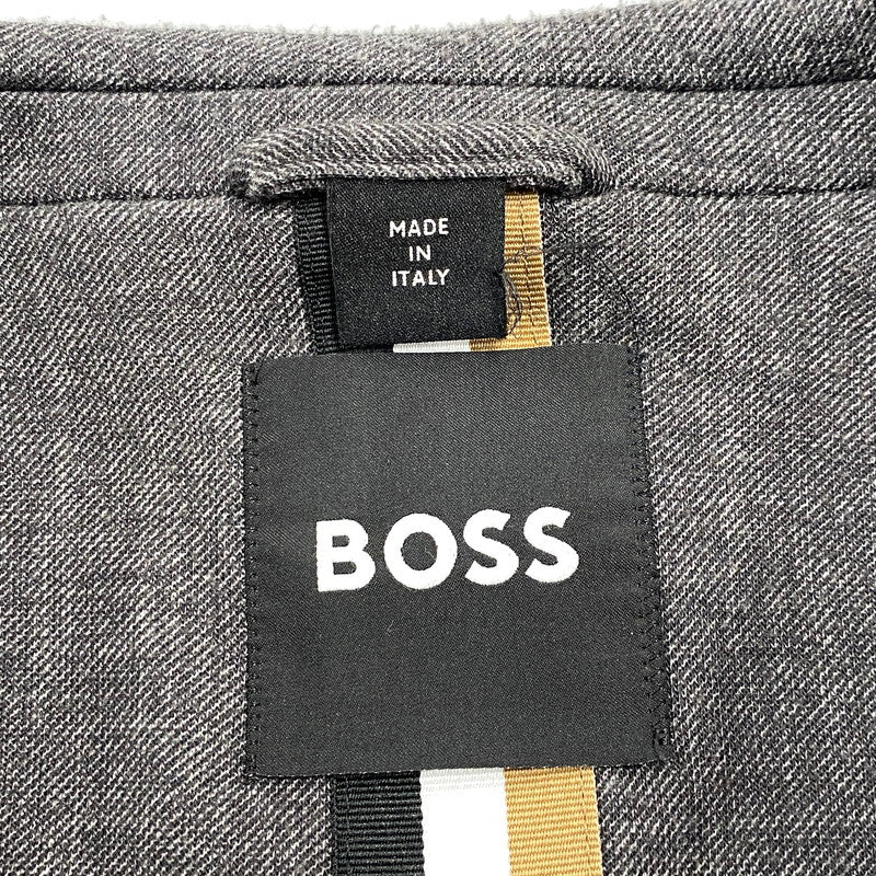 【中古品】【メンズ】 HUGO BOSS ヒューゴボス TAILORED SET UP テーラード セットアップ 141-260821-cs-14-izu サイズ：上50/下48 カラー：グレー系 万代Net店