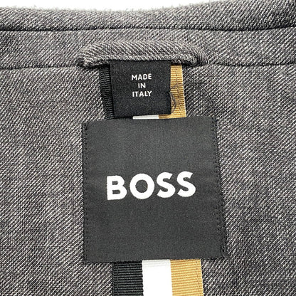 【中古品】【メンズ】 HUGO BOSS ヒューゴボス TAILORED SET UP テーラード セットアップ 141-260821-cs-14-izu サイズ：上50/下48 カラー：グレー系 万代Net店