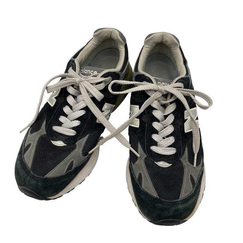 【現状渡し品】【メンズ/レディース】 NEW BALANCE ニューバランス USA製 MR993BK スニーカー 靴 162-260829-kh-09-izu サイズ：26 カラー：ブラック×グレー 万代Net店
