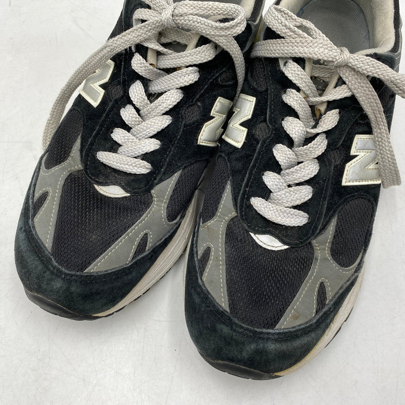 【現状渡し品】【メンズ/レディース】 NEW BALANCE ニューバランス USA製 MR993BK スニーカー 靴 162-260829-kh-09-izu サイズ：26 カラー：ブラック×グレー 万代Net店