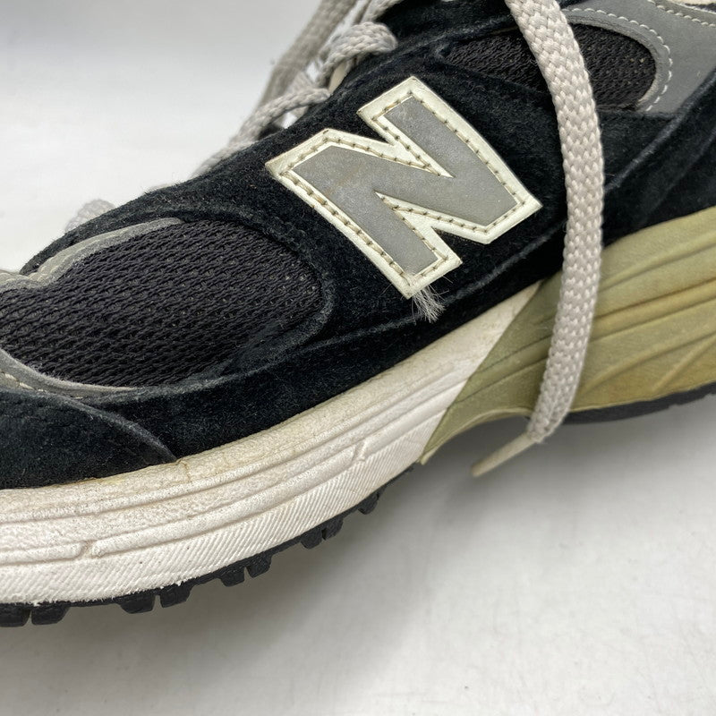 【現状渡し品】【メンズ/レディース】 NEW BALANCE ニューバランス USA製 MR993BK スニーカー 靴 162-260829-kh-09-izu サイズ：26 カラー：ブラック×グレー 万代Net店