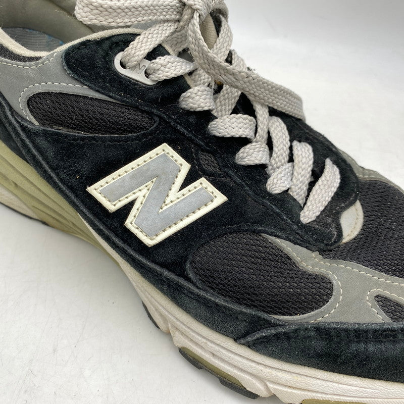 【現状渡し品】【メンズ/レディース】 NEW BALANCE ニューバランス USA製 MR993BK スニーカー 靴 162-260829-kh-09-izu サイズ：26 カラー：ブラック×グレー 万代Net店