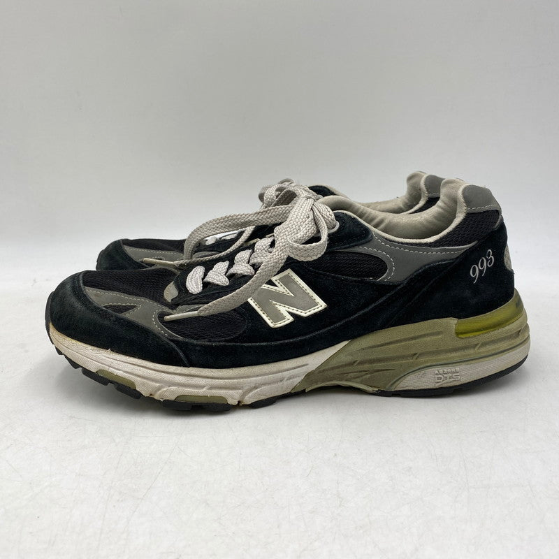 【現状渡し品】【メンズ/レディース】 NEW BALANCE ニューバランス USA製 MR993BK スニーカー 靴 162-260829-kh-09-izu サイズ：26 カラー：ブラック×グレー 万代Net店