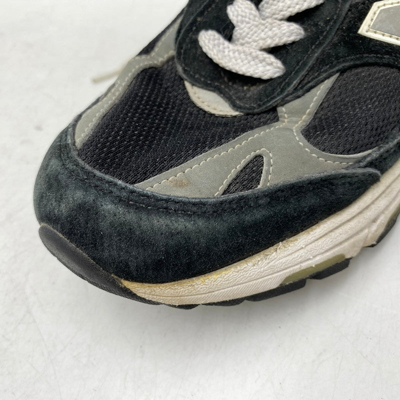 【現状渡し品】【メンズ/レディース】 NEW BALANCE ニューバランス USA製 MR993BK スニーカー 靴 162-260829-kh-09-izu サイズ：26 カラー：ブラック×グレー 万代Net店