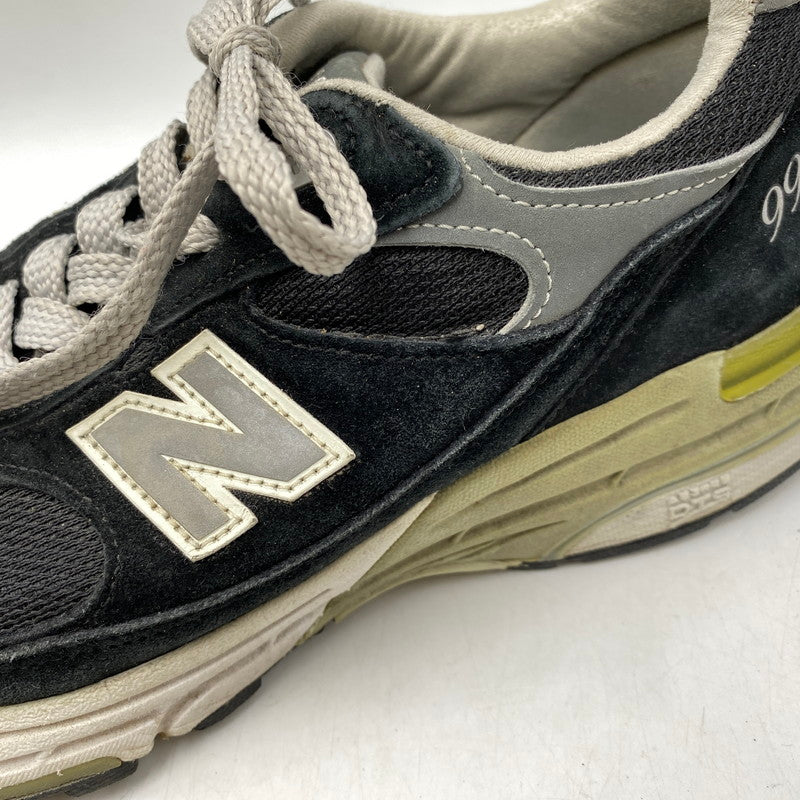 【現状渡し品】【メンズ/レディース】 NEW BALANCE ニューバランス USA製 MR993BK スニーカー 靴 162-260829-kh-09-izu サイズ：26 カラー：ブラック×グレー 万代Net店