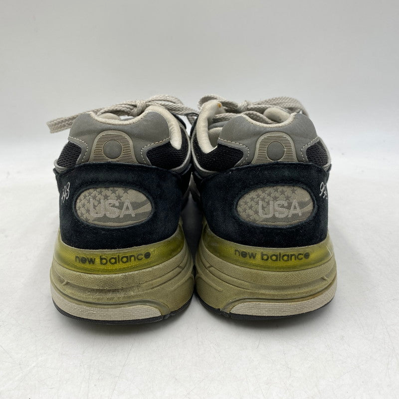 【現状渡し品】【メンズ/レディース】 NEW BALANCE ニューバランス USA製 MR993BK スニーカー 靴 162-260829-kh-09-izu サイズ：26 カラー：ブラック×グレー 万代Net店