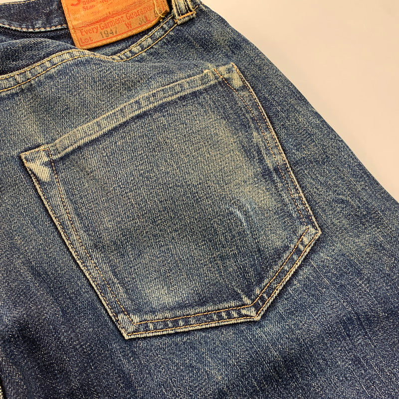 【現状渡し品】【メンズ】 SUGAR CANE シュガーケーン SC41947 LOT.1947 DENIM PANTS デニム パンツ ボトムス ズボン 156-260818-cs-08-izu サイズ：W30 L34 カラー：インディゴ 万代Net店