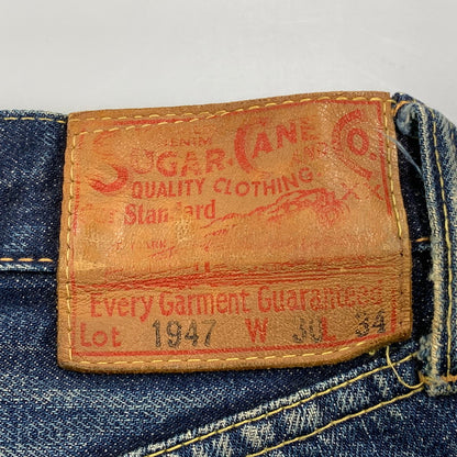 【現状渡し品】【メンズ】 SUGAR CANE シュガーケーン SC41947 LOT.1947 DENIM PANTS デニム パンツ ボトムス ズボン 156-260818-cs-08-izu サイズ：W30 L34 カラー：インディゴ 万代Net店