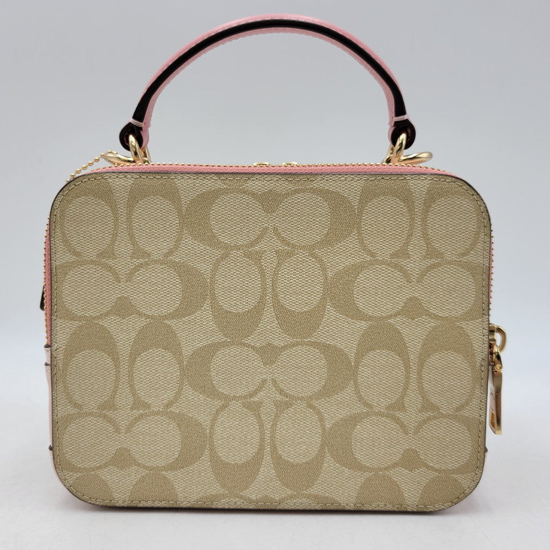 【中古品】【レディース】 COACH コーチ × DISNEY ディズニー 2WAY BAG C1434 ショルダー バッグ カバン 鞄 180-260817-as-02-izu カラー：ベージュ×ピンク 万代Net店