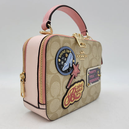 【中古品】【レディース】 COACH コーチ × DISNEY ディズニー 2WAY BAG C1434 ショルダー バッグ カバン 鞄 180-260817-as-02-izu カラー：ベージュ×ピンク 万代Net店