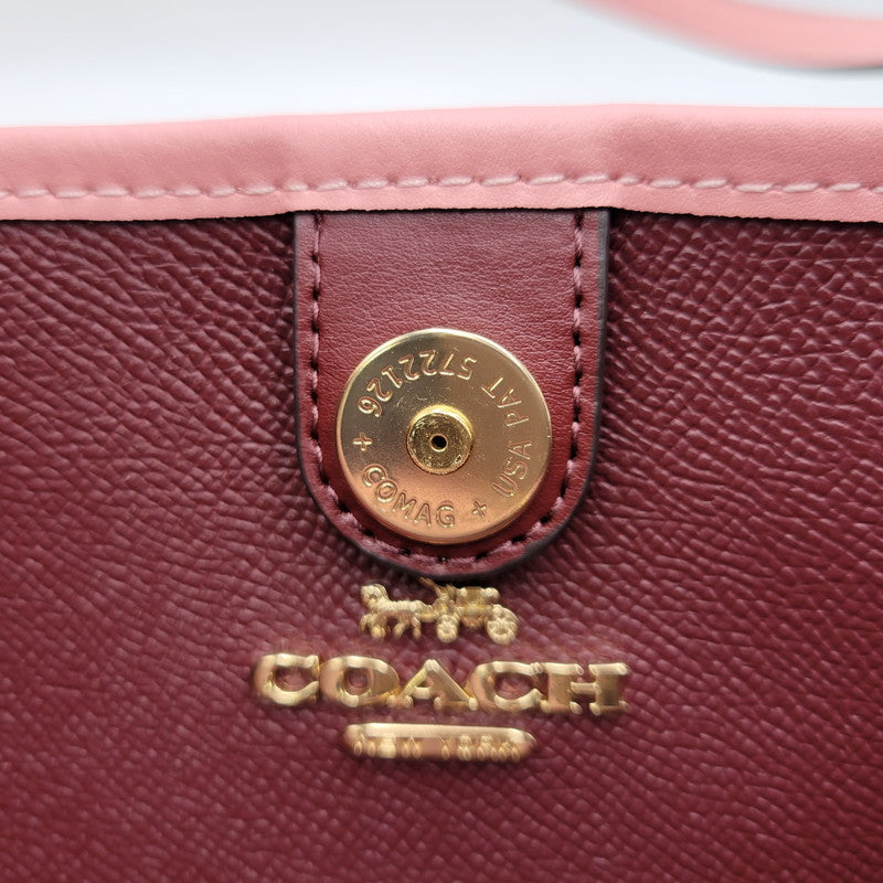 【中古品】【レディース】 COACH コーチ × DISNEY ディズニー TOTE BAG C3724 トートバッグ カバン 鞄 180-260817-as-03-izu カラー：ベージュ×ピンク 万代Net店