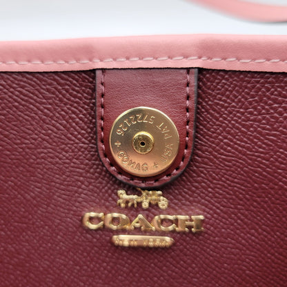 【中古品】【レディース】 COACH コーチ × DISNEY ディズニー TOTE BAG C3724 トートバッグ カバン 鞄 180-260817-as-03-izu カラー：ベージュ×ピンク 万代Net店