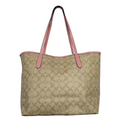 【中古品】【レディース】 COACH コーチ × DISNEY ディズニー TOTE BAG C3724 トートバッグ カバン 鞄 180-260817-as-03-izu カラー：ベージュ×ピンク 万代Net店