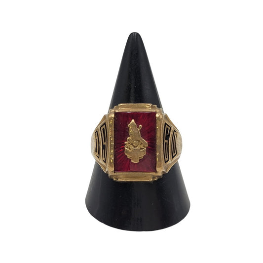 【中古品】【メンズ/レディース】 HERFF JONES ハーフジョンズ 1960 HIGH SCHOOL RING ハイスクールリング 指輪 アクセサリー 192-260817-as-06-izu カラー：ゴールド 万代Net店
