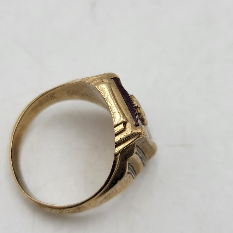 【中古品】【メンズ/レディース】 HERFF JONES ハーフジョンズ 1960 HIGH SCHOOL RING ハイスクールリング 指輪 アクセサリー 192-260817-as-06-izu カラー：ゴールド 万代Net店