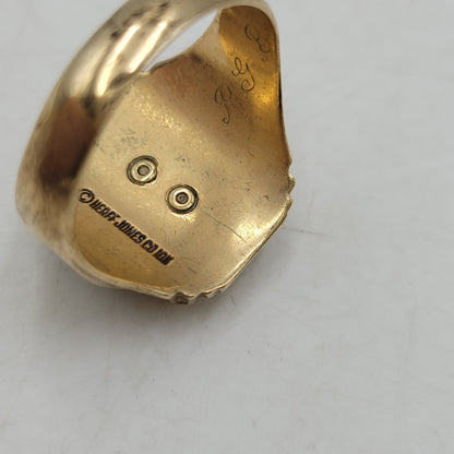【中古品】【メンズ/レディース】 HERFF JONES ハーフジョンズ 1960 HIGH SCHOOL RING ハイスクールリング 指輪 アクセサリー 192-260817-as-06-izu カラー：ゴールド 万代Net店