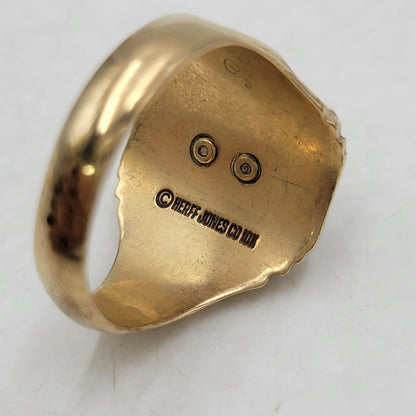 【中古品】【メンズ/レディース】 HERFF JONES ハーフジョンズ 1960 HIGH SCHOOL RING ハイスクールリング 指輪 アクセサリー 192-260817-as-06-izu カラー：ゴールド 万代Net店