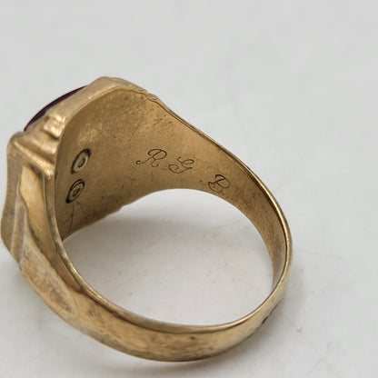 【中古品】【メンズ/レディース】 HERFF JONES ハーフジョンズ 1960 HIGH SCHOOL RING ハイスクールリング 指輪 アクセサリー 192-260817-as-06-izu カラー：ゴールド 万代Net店
