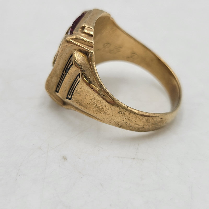 【中古品】【メンズ/レディース】 HERFF JONES ハーフジョンズ 1960 HIGH SCHOOL RING ハイスクールリング 指輪 アクセサリー 192-260817-as-06-izu カラー：ゴールド 万代Net店