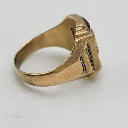 【中古品】【メンズ/レディース】 HERFF JONES ハーフジョンズ 1960 HIGH SCHOOL RING ハイスクールリング 指輪 アクセサリー 192-260817-as-06-izu カラー：ゴールド 万代Net店