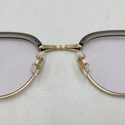 【中古品】【メンズ/レディース】 EYEVAN アイヴァン BLANKS EYEWEAR ブランクス アイウェア メガネ 203-260817-as-08-izu サイズ：47□22-145 カラー：ゴールド×グレー 万代Net店