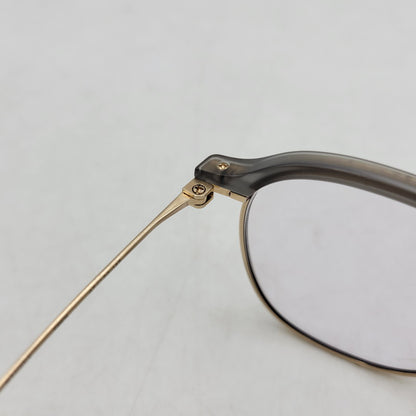 【中古品】【メンズ/レディース】 EYEVAN アイヴァン BLANKS EYEWEAR ブランクス アイウェア メガネ 203-260817-as-08-izu サイズ：47□22-145 カラー：ゴールド×グレー 万代Net店