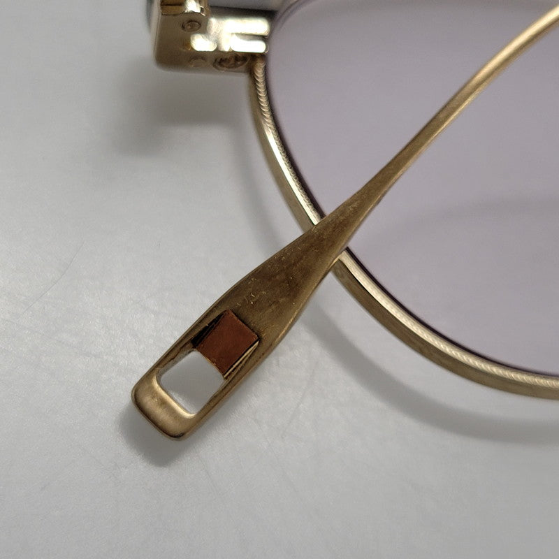【中古品】【メンズ/レディース】 EYEVAN アイヴァン BLANKS EYEWEAR ブランクス アイウェア メガネ 203-260817-as-08-izu サイズ：47□22-145 カラー：ゴールド×グレー 万代Net店