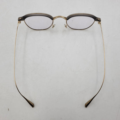 【中古品】【メンズ/レディース】 EYEVAN アイヴァン BLANKS EYEWEAR ブランクス アイウェア メガネ 203-260817-as-08-izu サイズ：47□22-145 カラー：ゴールド×グレー 万代Net店
