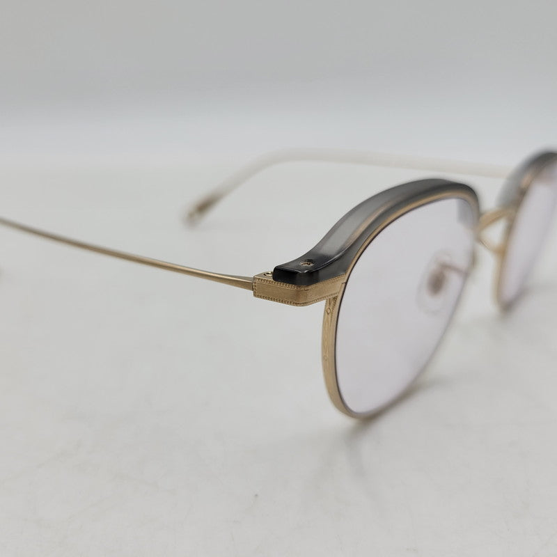 【中古品】【メンズ/レディース】 EYEVAN アイヴァン BLANKS EYEWEAR ブランクス アイウェア メガネ 203-260817-as-08-izu サイズ：47□22-145 カラー：ゴールド×グレー 万代Net店