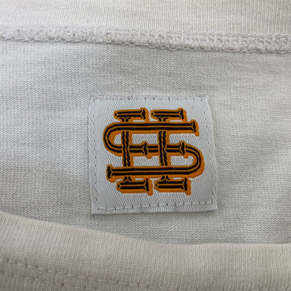 【中古品】【メンズ】 SEE SEE シーシー OVERSIZED LS TEE オーバーサイズド ロングスリーブ Tシャツ トップス 長袖 140-260828-cs-15-izu サイズ：XL カラー：ホワイト 万代Net店