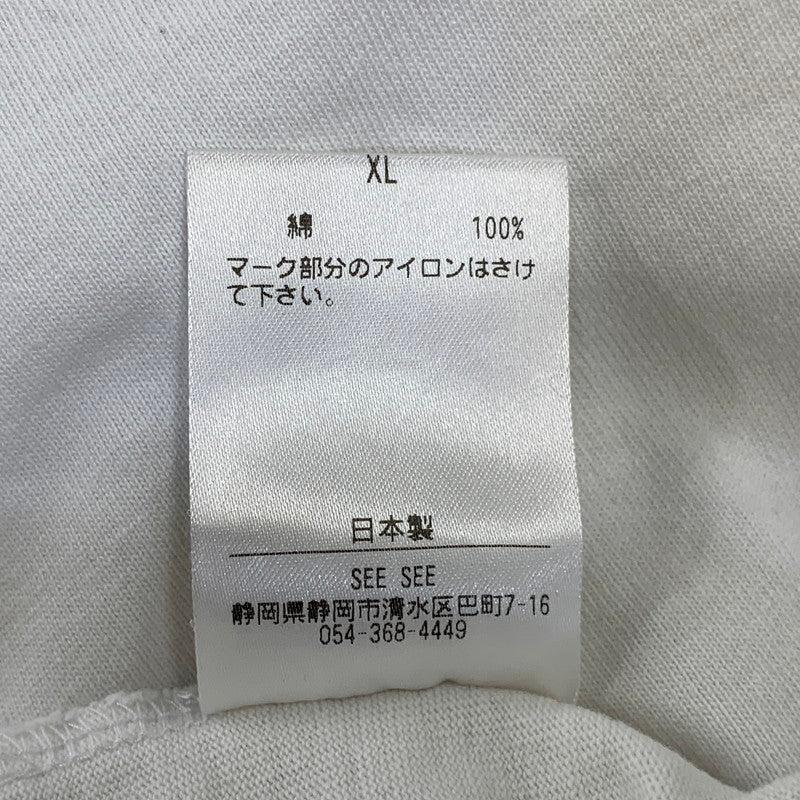 【中古品】【メンズ】 SEE SEE シーシー OVERSIZED LS TEE オーバーサイズド ロングスリーブ Tシャツ トップス 長袖 140-260828-cs-15-izu サイズ：XL カラー：ホワイト 万代Net店