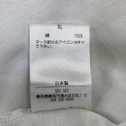 【中古品】【メンズ】 SEE SEE シーシー OVERSIZED LS TEE オーバーサイズド ロングスリーブ Tシャツ トップス 長袖 140-260828-cs-15-izu サイズ：XL カラー：ホワイト 万代Net店