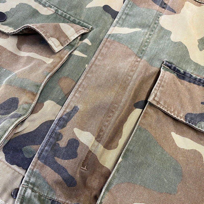 【中古品】【メンズ】 ANCELLM アンセルム CAMO ZIPUP HOODIE ANC-SH64 カモ ジップアップ フーディー ジャケット 140-260818-as-05-izu サイズ：1 カラー：マルチカラー 万代Net店