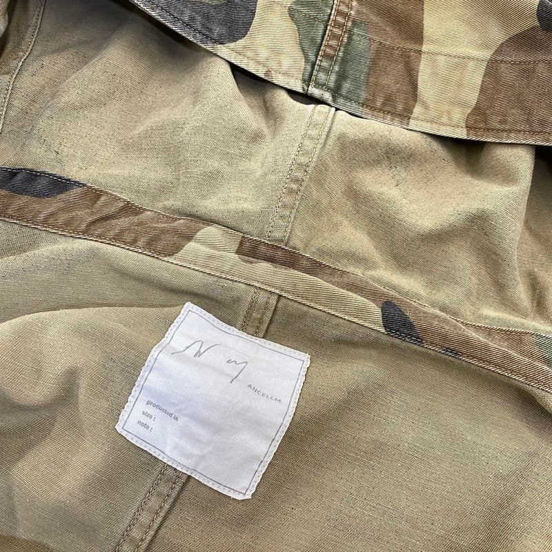 【中古品】【メンズ】 ANCELLM アンセルム CAMO ZIPUP HOODIE ANC-SH64 カモ ジップアップ フーディー ジャケット 140-260818-as-05-izu サイズ：1 カラー：マルチカラー 万代Net店