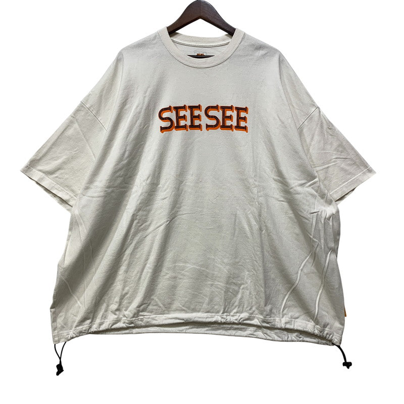 【中古品】【メンズ】 SEE SEE シーシー BIG SILHOUETTE SS TEE ビッグ シルエット ショートスリーブ Tシャツ トップス 半袖 140-260828-cs-14-izu サイズ：XL カラー：ホワイト 万代Net店