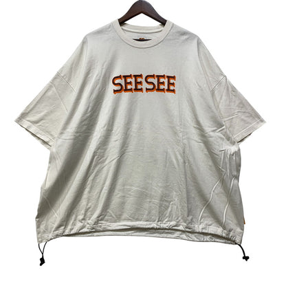 【中古品】【メンズ】 SEE SEE シーシー BIG SILHOUETTE SS TEE ビッグ シルエット ショートスリーブ Tシャツ トップス 半袖 140-260828-cs-14-izu サイズ：XL カラー：ホワイト 万代Net店