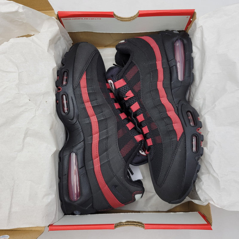 【中古美品】【メンズ】 NIKE ナイキ AIR MAX 95 BIG BUBBLE HM4740-008 エア マックス 95 ビッグバブル スニーカー 靴 160-260817-as-18-izu サイズ：29cm カラー：BLACK/BLACK-TEAM CRIMSON 万代Net店