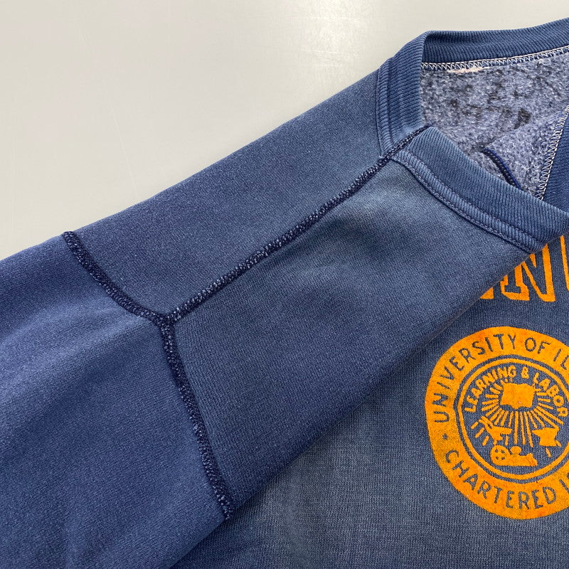 【現状渡し品】【メンズ】 VINTAGE 前V ILLNOIS SWEAT SHIRT スウェットシャツ トップス 146-260817-kh-04-izu カラー：ブルー 万代Net店