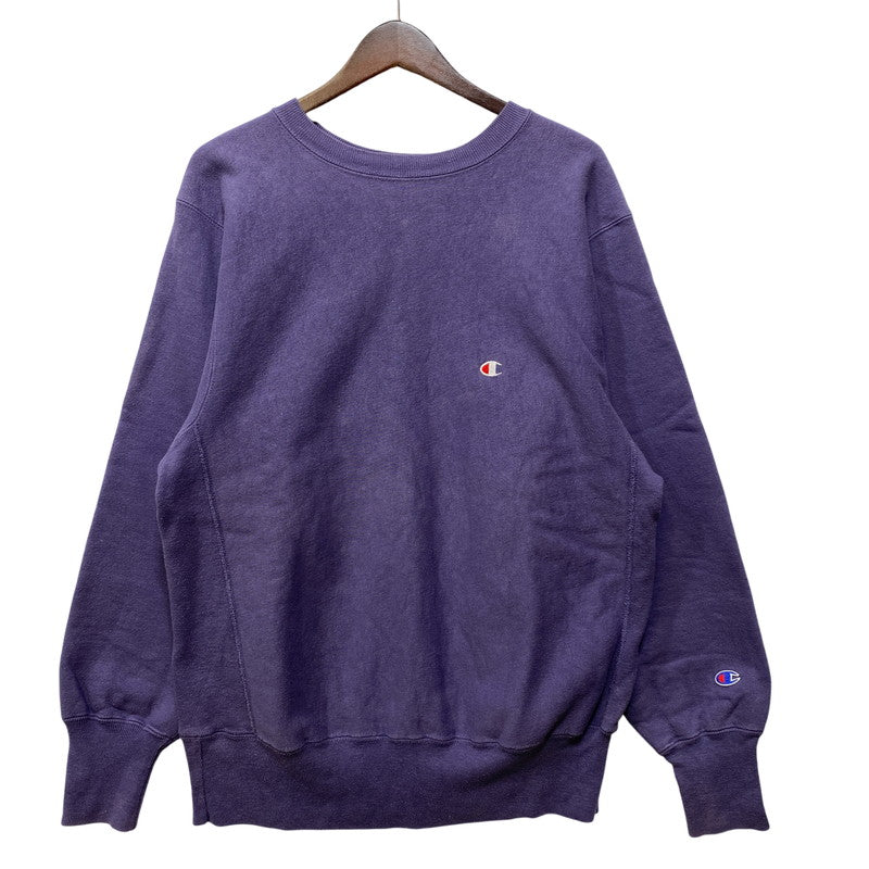 【中古品】【メンズ】 Champion チャンピオン REVERSE WEAVE SWEATSHIRT リバースウィーブ スウェットシャツ USA製 146-260818-as-13-izu サイズ：L カラー：パープル 万代Net店