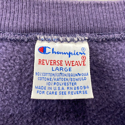 【中古品】【メンズ】 Champion チャンピオン REVERSE WEAVE SWEATSHIRT リバースウィーブ スウェットシャツ USA製 146-260818-as-13-izu サイズ：L カラー：パープル 万代Net店