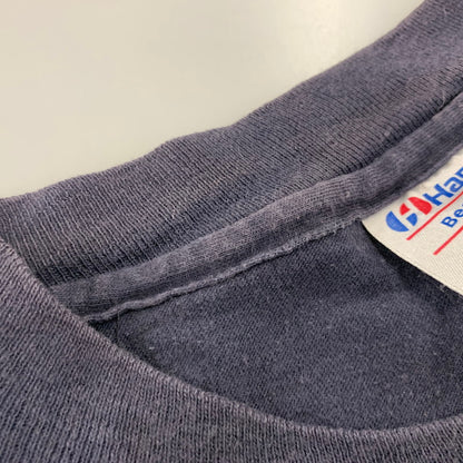 【中古品】【メンズ】 HARLEY-DAVIDSON HANES ハーレーダビッドソン USA製 両シングル 80S DON'T MESS WITH U.S. TEE Tシャツ 半袖 トップス 146-260827-yn-05-izu サイズ：M カラー：ネイビー 万代Net店