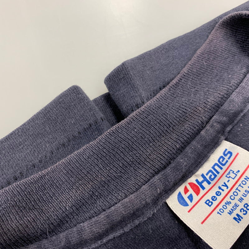 【中古品】【メンズ】 HARLEY-DAVIDSON HANES ハーレーダビッドソン USA製 両シングル 80S DON'T MESS WITH U.S. TEE Tシャツ 半袖 トップス 146-260827-yn-05-izu サイズ：M カラー：ネイビー 万代Net店