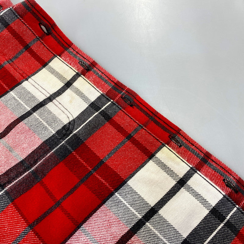 【中古品】【メンズ】 ST. JOHN’S BAY セントジョンズベイ BIG MAC FLANNEL ビッグマック FLANNEL CHECK SHIRT フランネルチェックシャツ 長袖 USA製 146-260818-as-15-izu サイズ：L カラー：レッド系 万代Net店