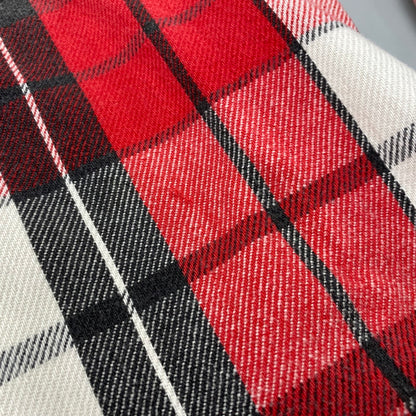 【中古品】【メンズ】 ST. JOHN’S BAY セントジョンズベイ BIG MAC FLANNEL ビッグマック FLANNEL CHECK SHIRT フランネルチェックシャツ 長袖 USA製 146-260818-as-15-izu サイズ：L カラー：レッド系 万代Net店